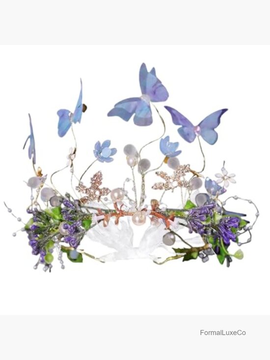 Boho Flower Crown Headband Tiara Floral Hair Accessory Prom Wedding main image 6